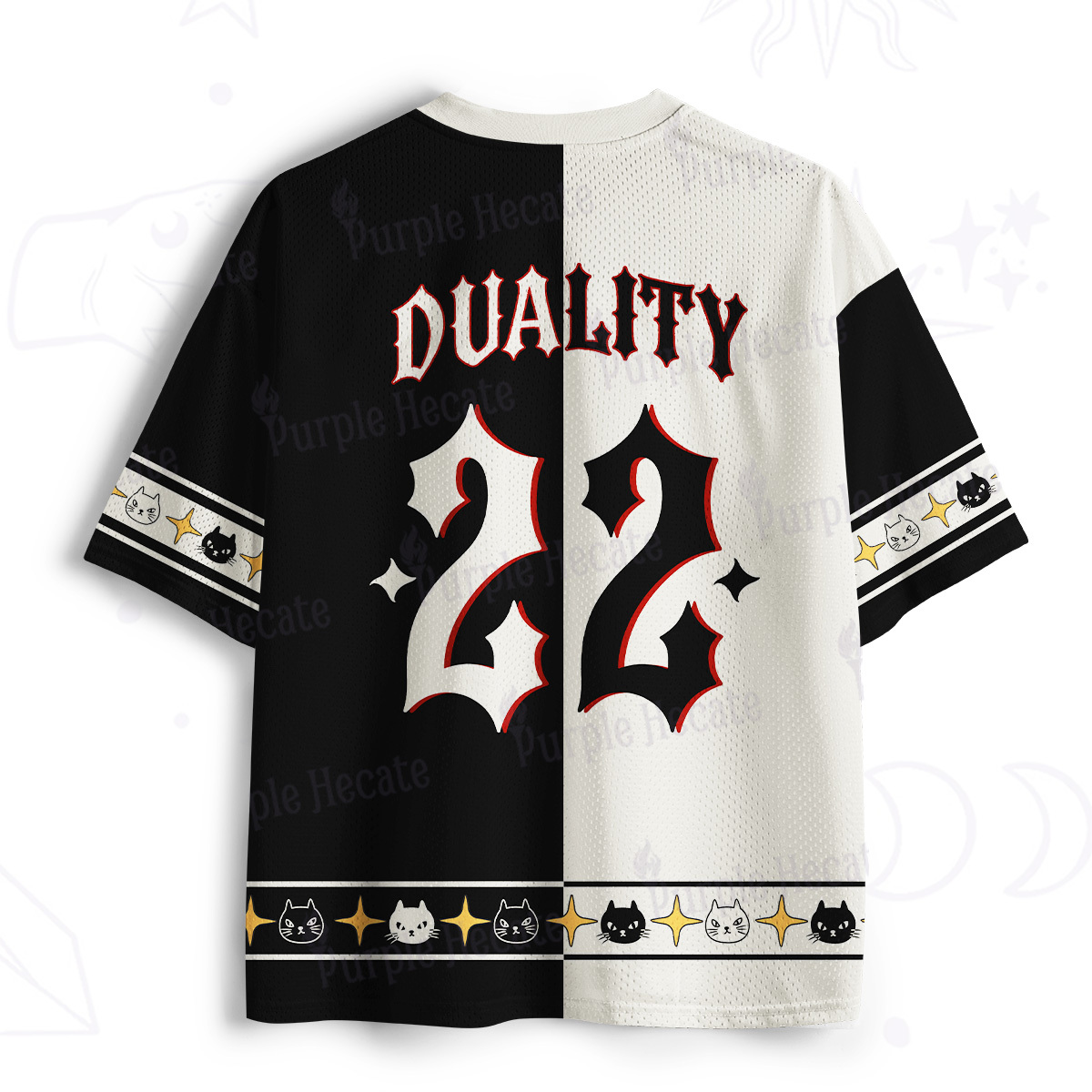 Purplehecate Hypnotic Cat Mesh Jersey