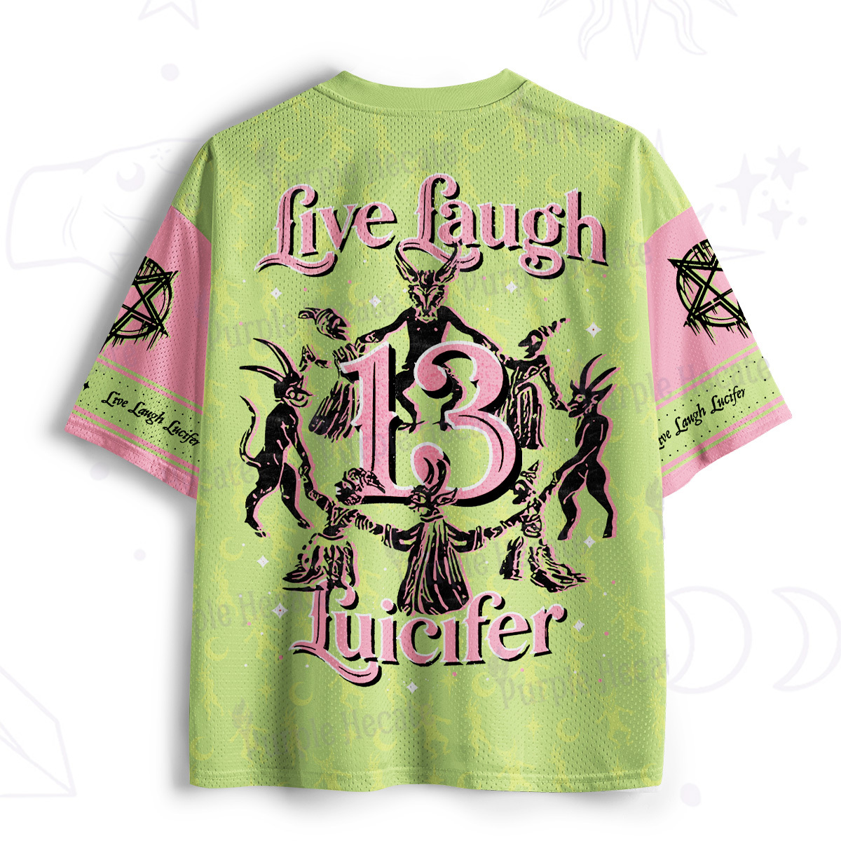 Purplehecate Live Laugh Lucifer Mesh Jersey