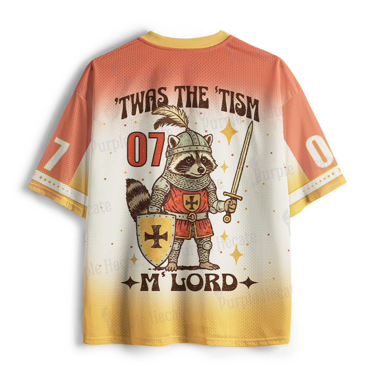 Purplehecate Raccoon Knight 'Twas The Tism M'Lord Mesh Jersey