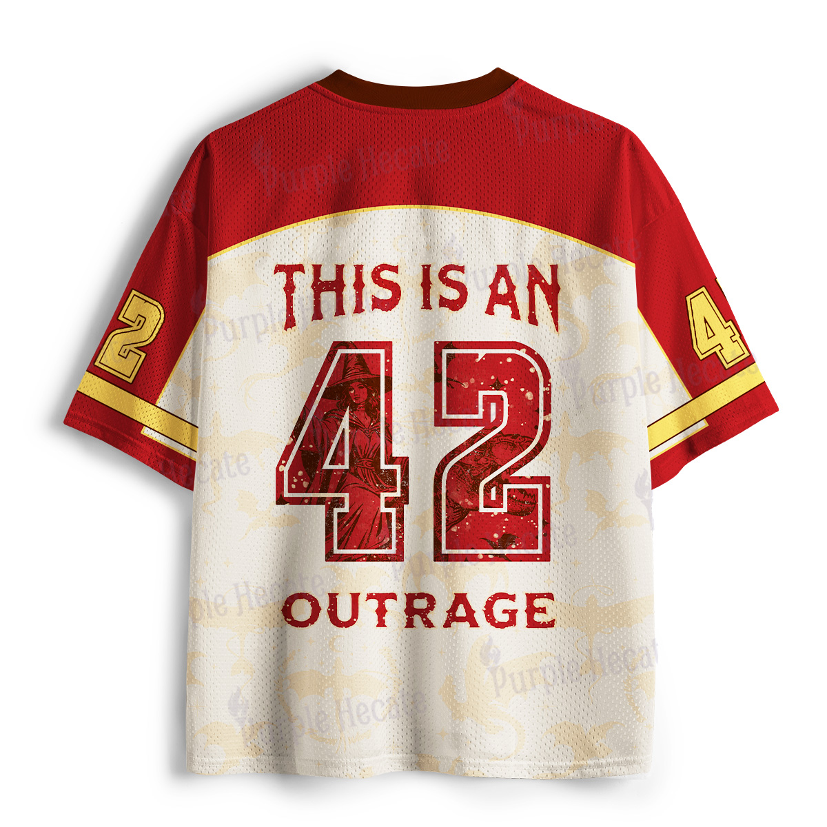 Purplehecate Witch Riding Dino Mesh Jersey