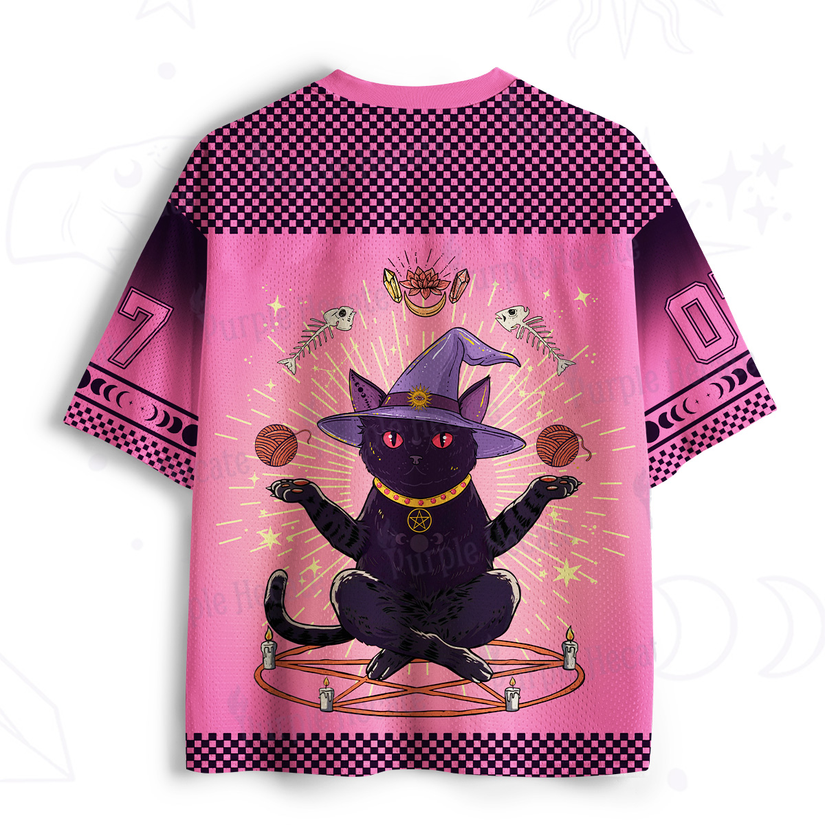 Purplehecate Meowitch Rituals Mesh Jersey