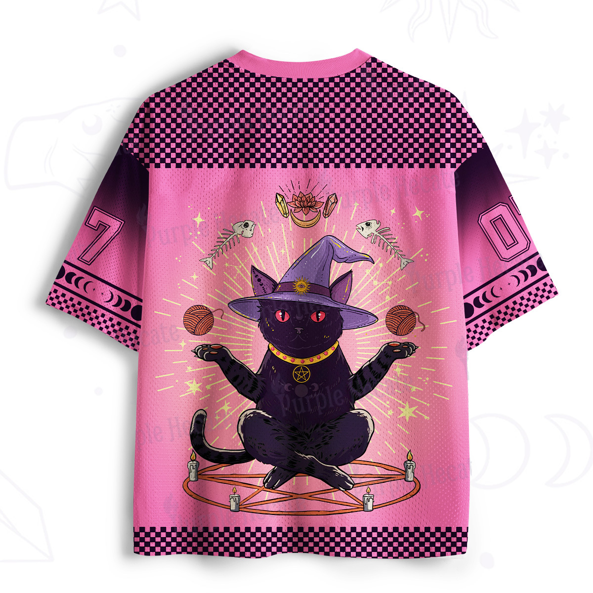 Purplehecate Meowitch Rituals Mesh Jersey