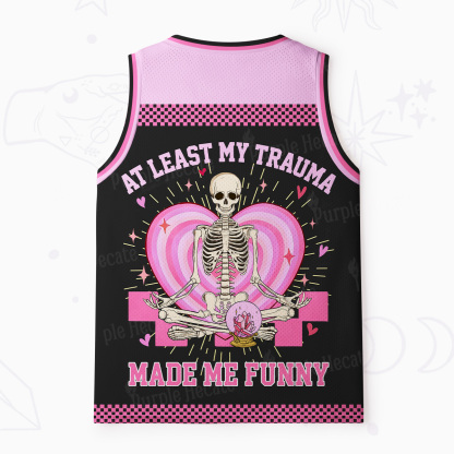 Purplehecate At Least My Trauma Made Me Funny Mesh Jersey Tank Top