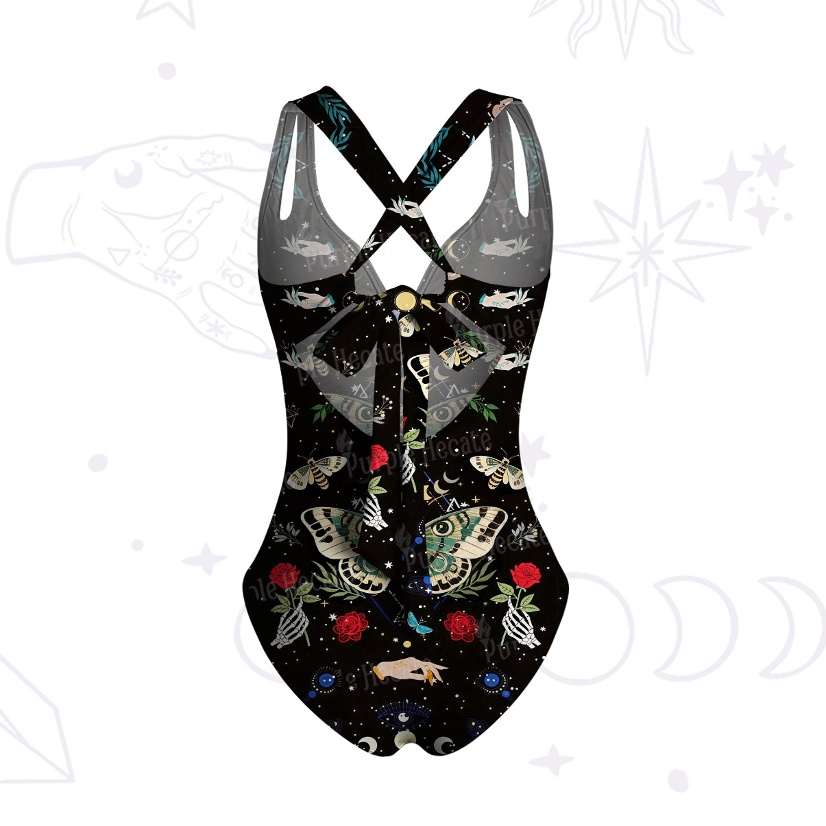 Purplehecate Moonlight Metamorphosis One-Piece Swimsuit