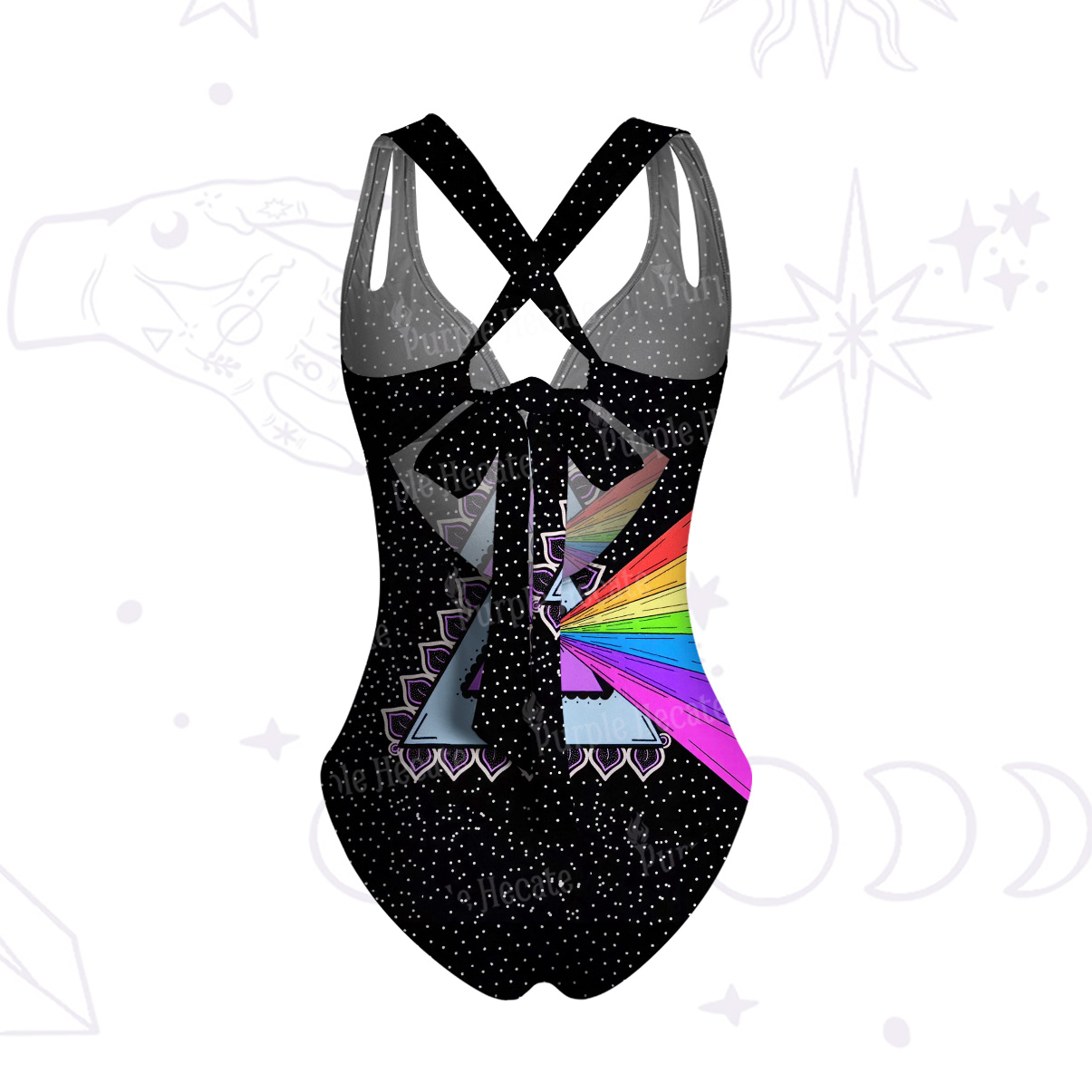 Purplehecate Prism of Rainbow One-Piece Swimsuit
