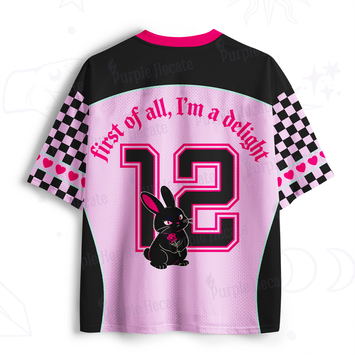 Purplehecate First Of All I'm A Delight Bunny Mesh Jersey