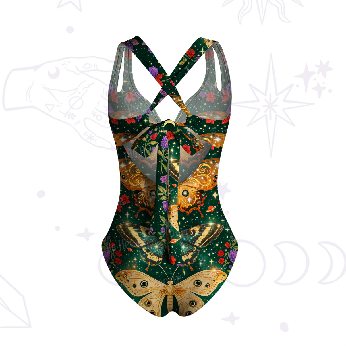 Purplehecate Mystic Butterfly Whisper One-Piece Swimsuit