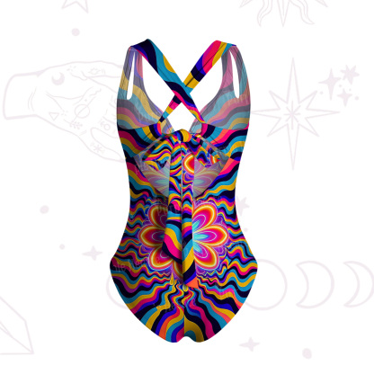 Purplehecate Psychedelic Bloom One-Piece Swimsuit