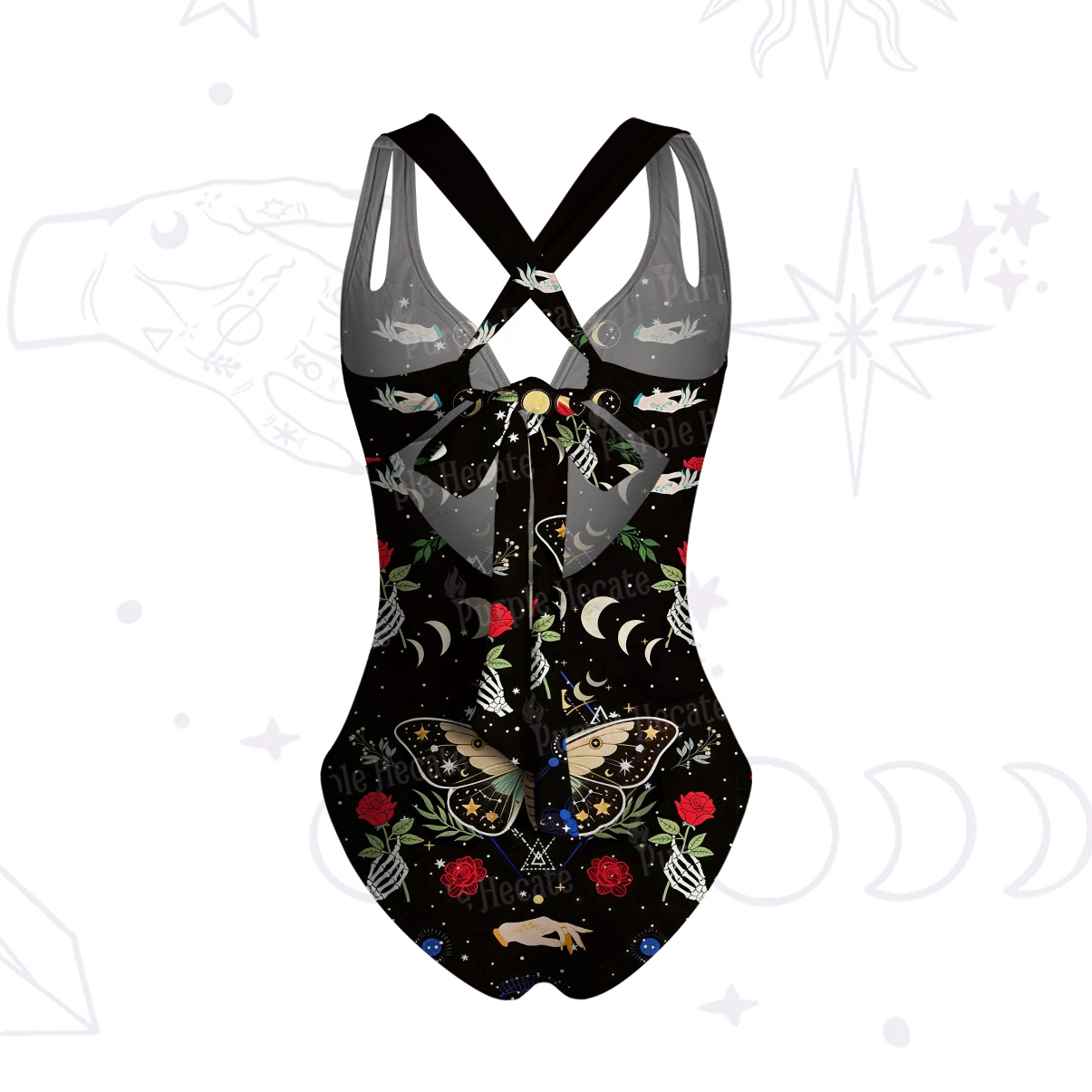 Purplehecate Moonlight Metamorphosis One-Piece Swimsuit