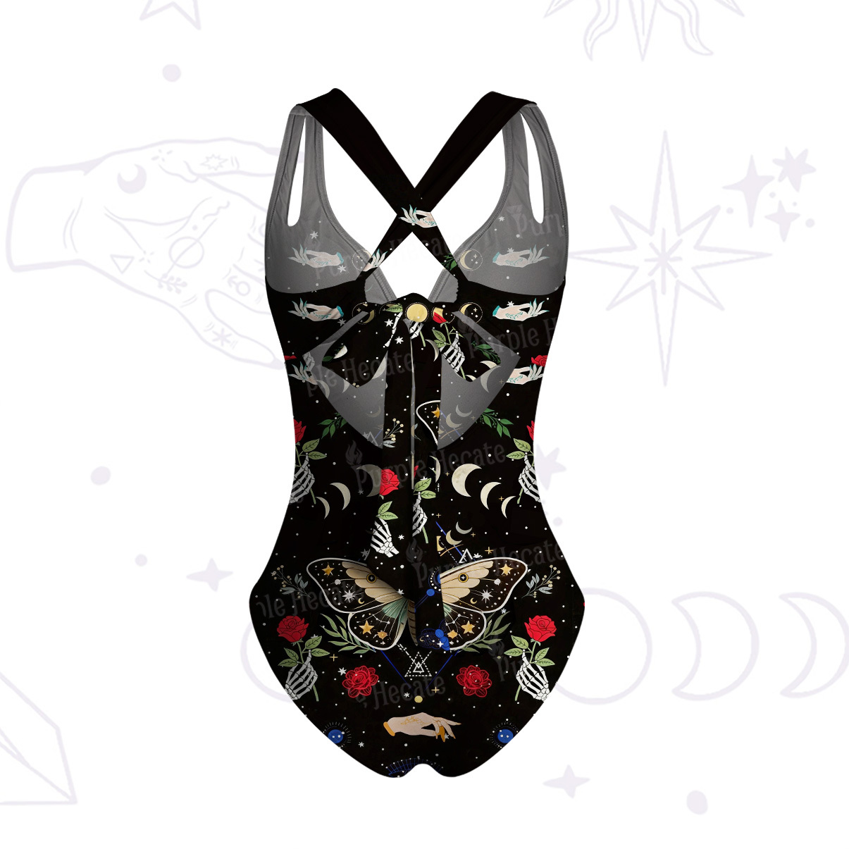 Purplehecate Moonlight Metamorphosis One-Piece Swimsuit