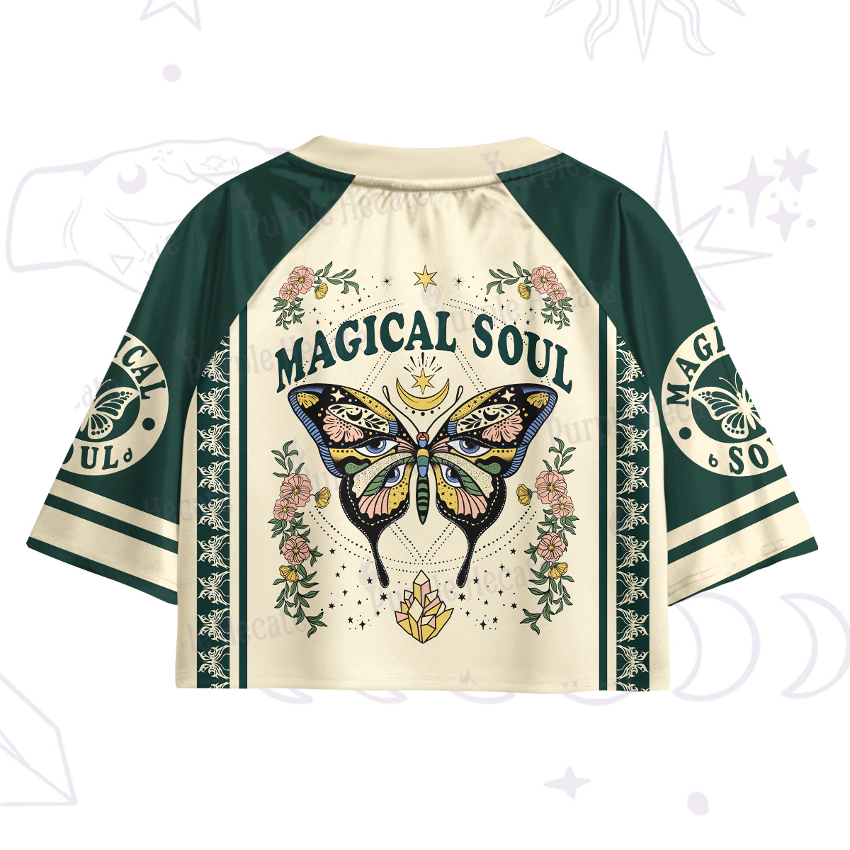 Purplehecate Magical Soul Crop Jersey Top