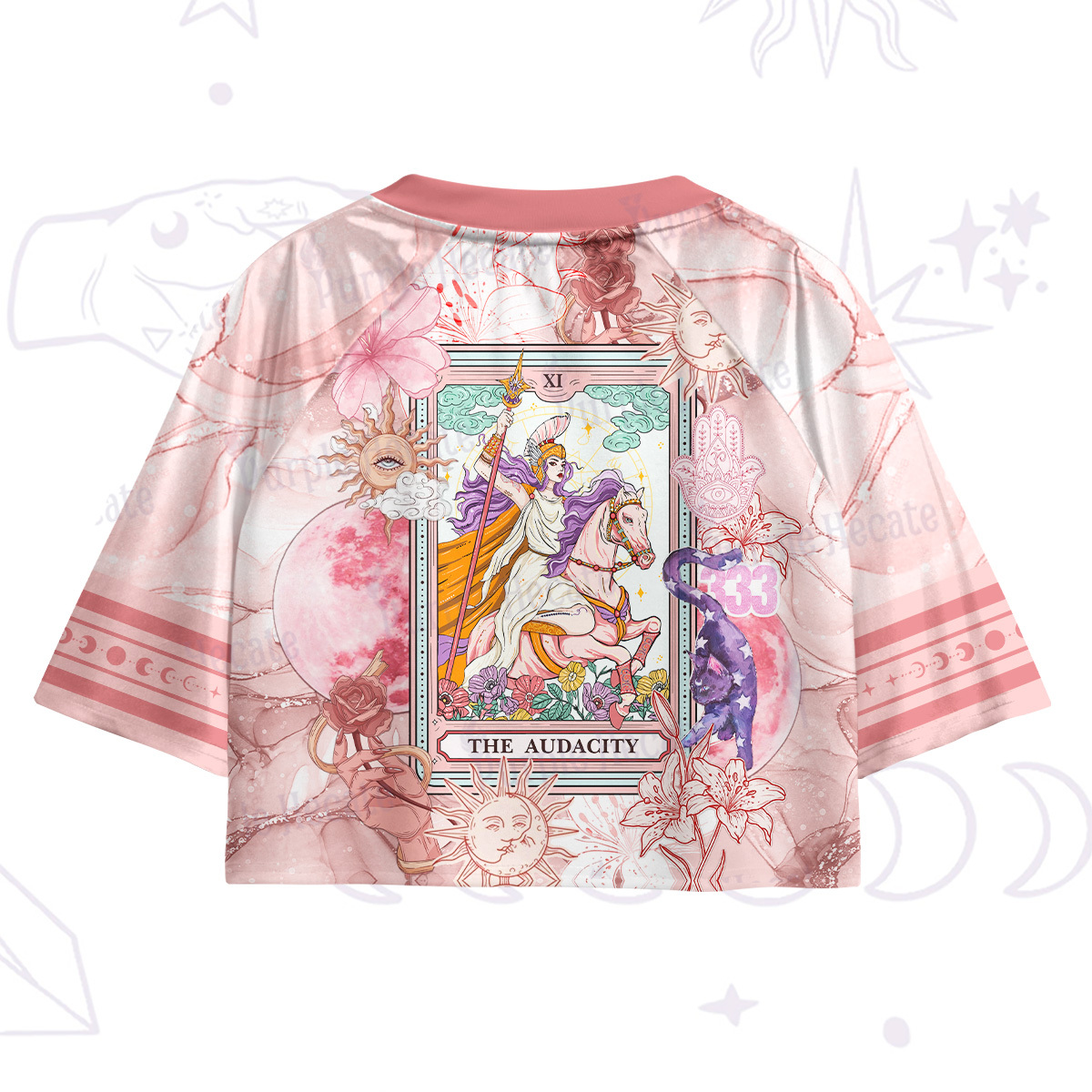 Purplehecate The Audacity Tarot Card  Crop Jersey Top