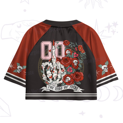 Purplehecate The Zero Of Fucks Crop Jersey Top