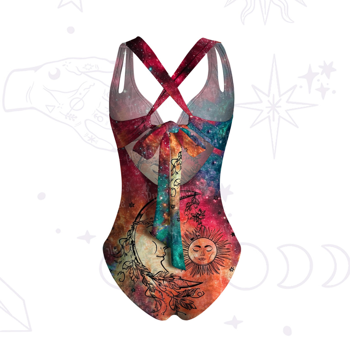 Purplehecate Sun Moon Dreams One-Piece Swimsuit
