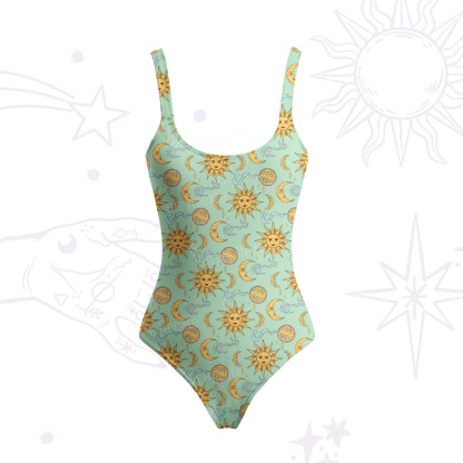 Purplehecate Magic of Sun and Moon Tank One Piece Swimsuit