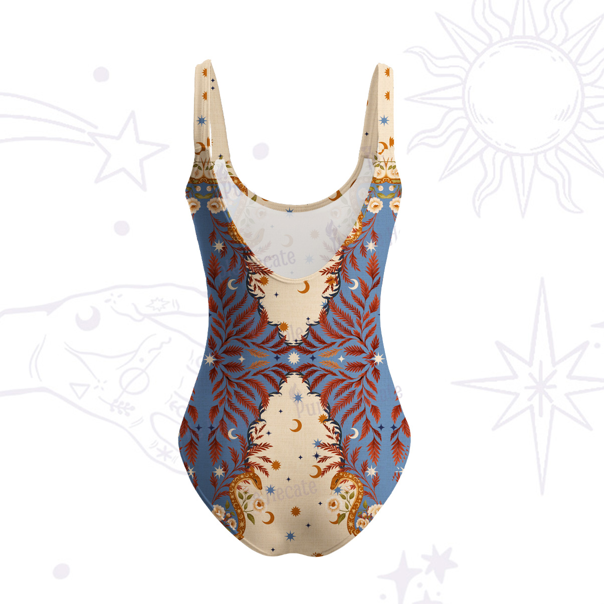 Purplehecate Celestial Ascension Tank One Piece Swimsuit
