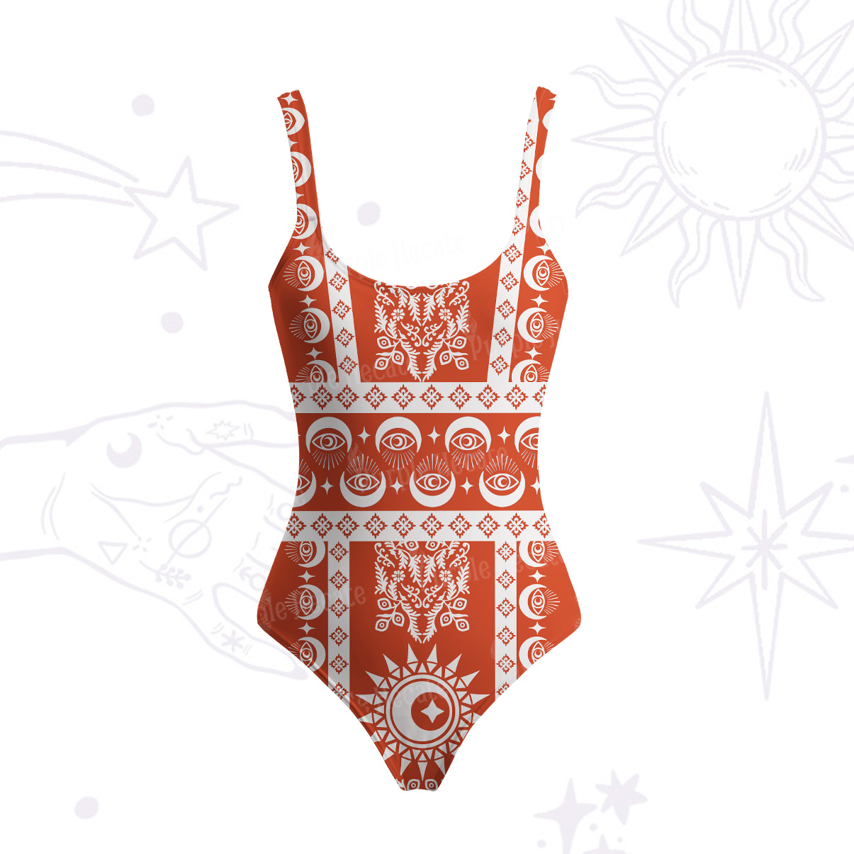 Purplehecate Visionary Sun Tank One Piece Swimsuit