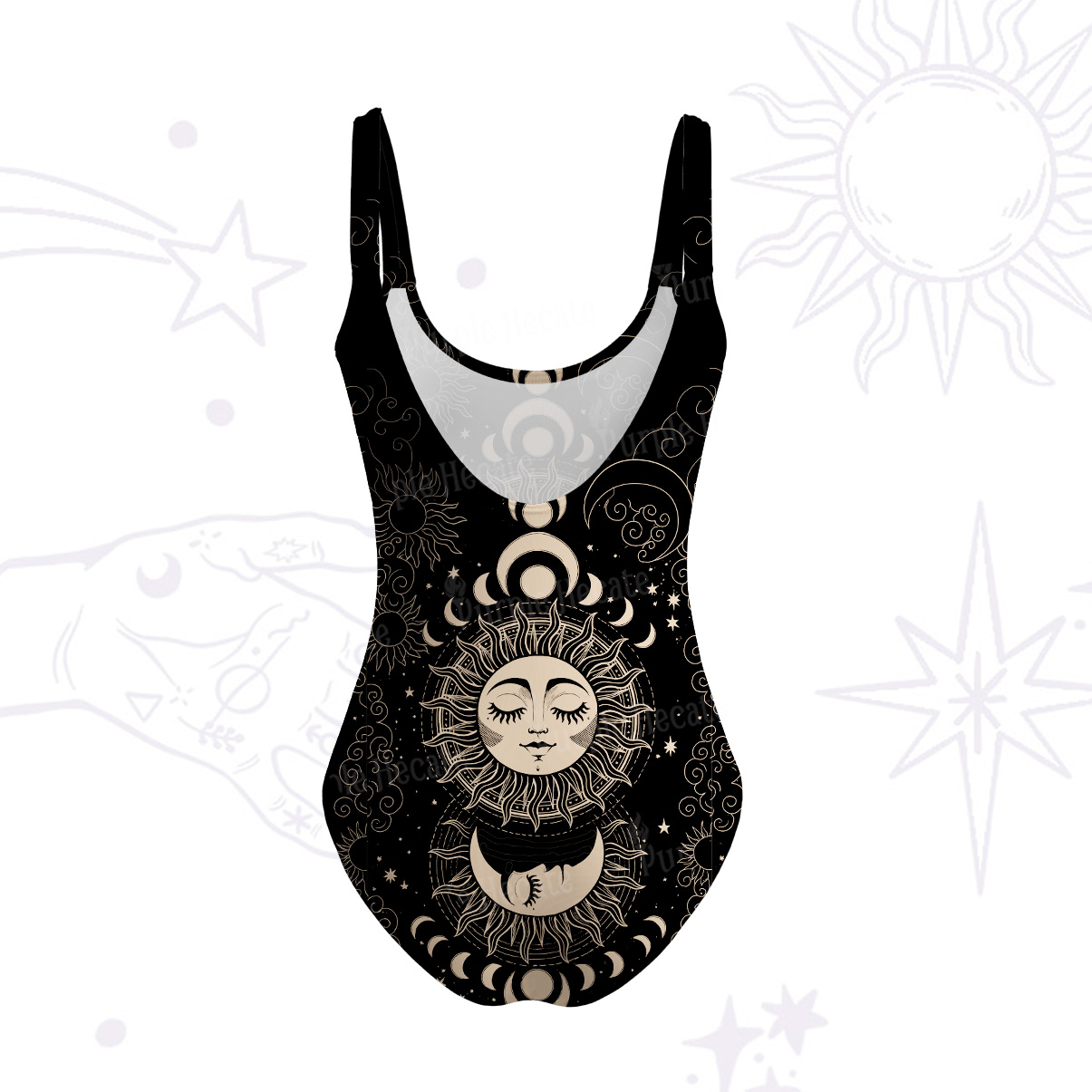 [Copy]Purplehecate Starry Night Lunar Moth Tank One Piece Swimsuit