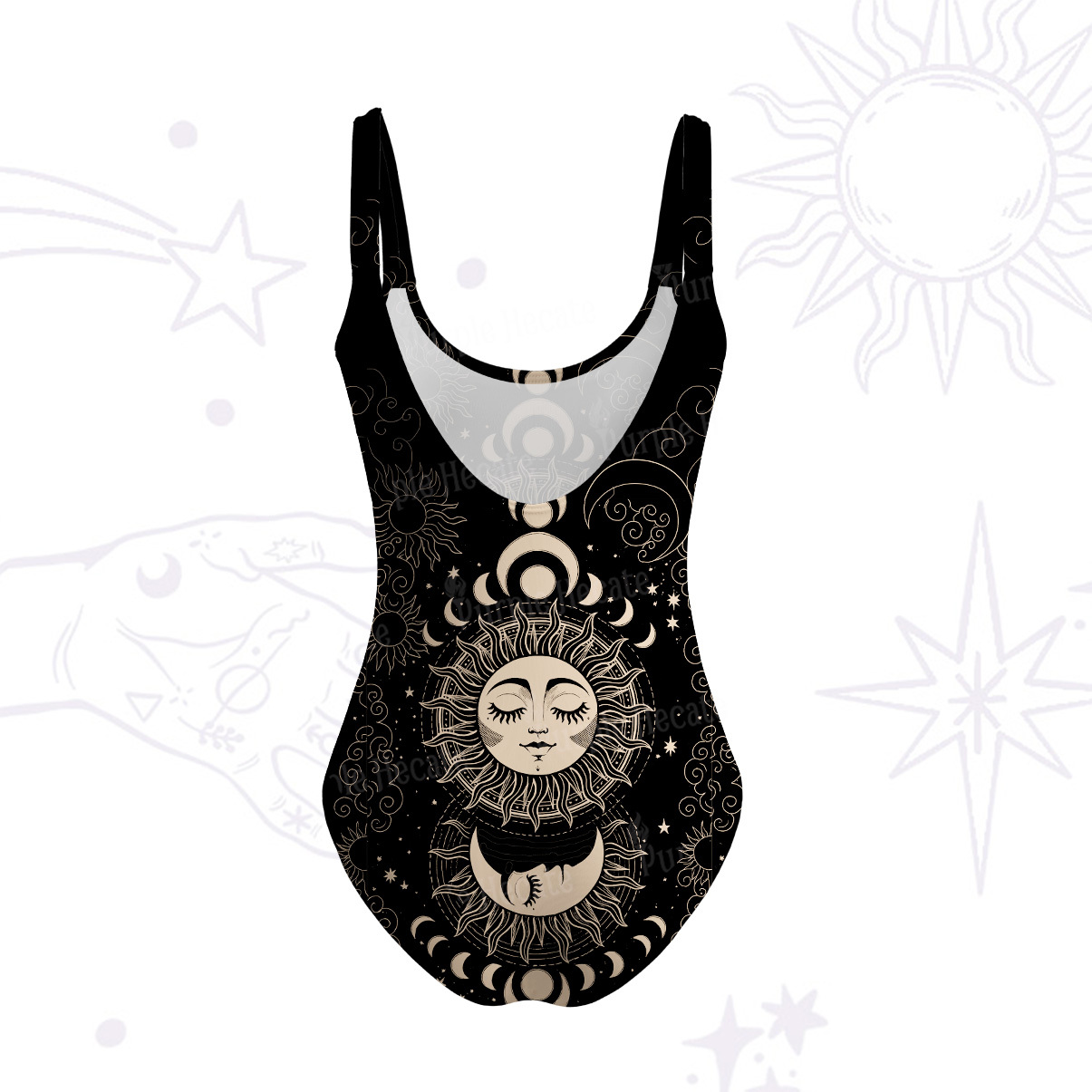 [Copy]Purplehecate Starry Night Lunar Moth Tank One Piece Swimsuit