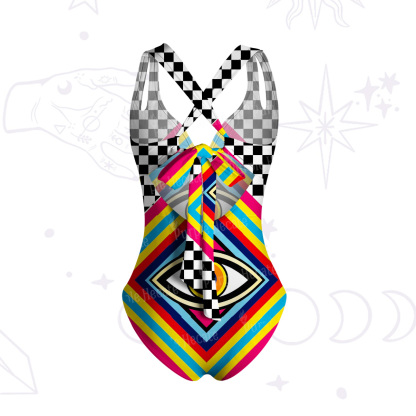 Purplehecate Eye of Illusion One-Piece Swimsuit