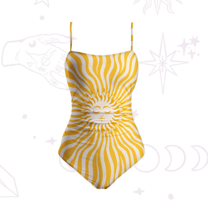 Purplehecate Radiance of the Sun Slim-Strap Swimsuit