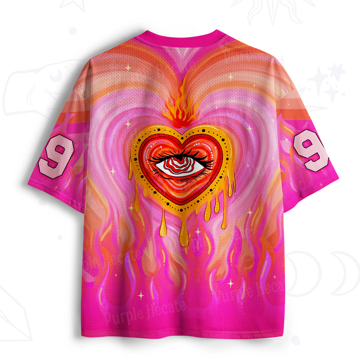 Purplehecate Burning Heart Vision Mesh Jersey