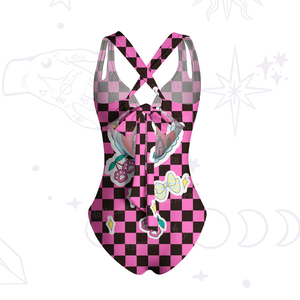 Purplehecate First Of All I'm A Delight Cat One-Piece Swimsuit