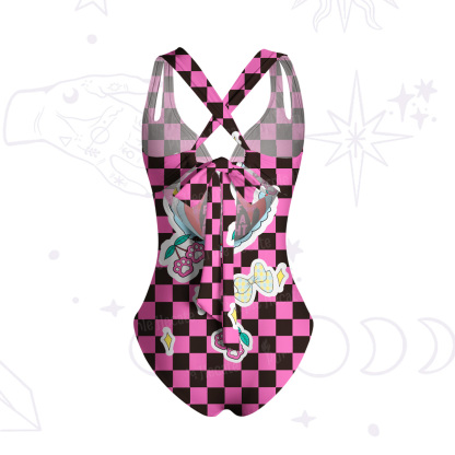 Purplehecate First Of All I'm A Delight Cat One-Piece Swimsuit
