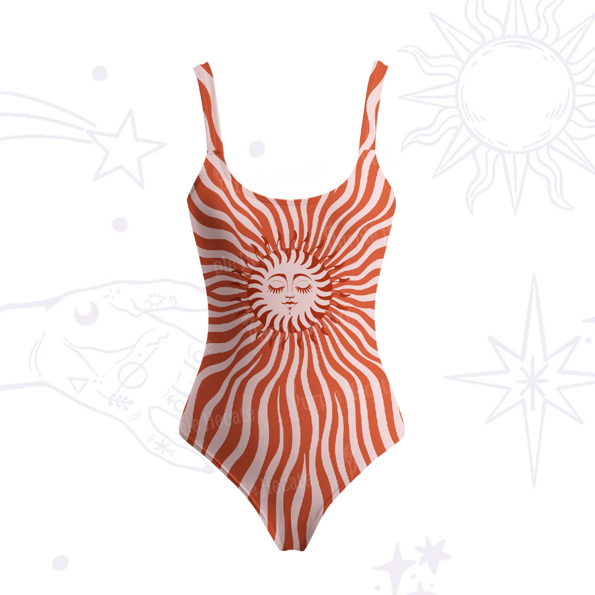 Purplehecate Radiance of the Sun One Piece Swimsuit