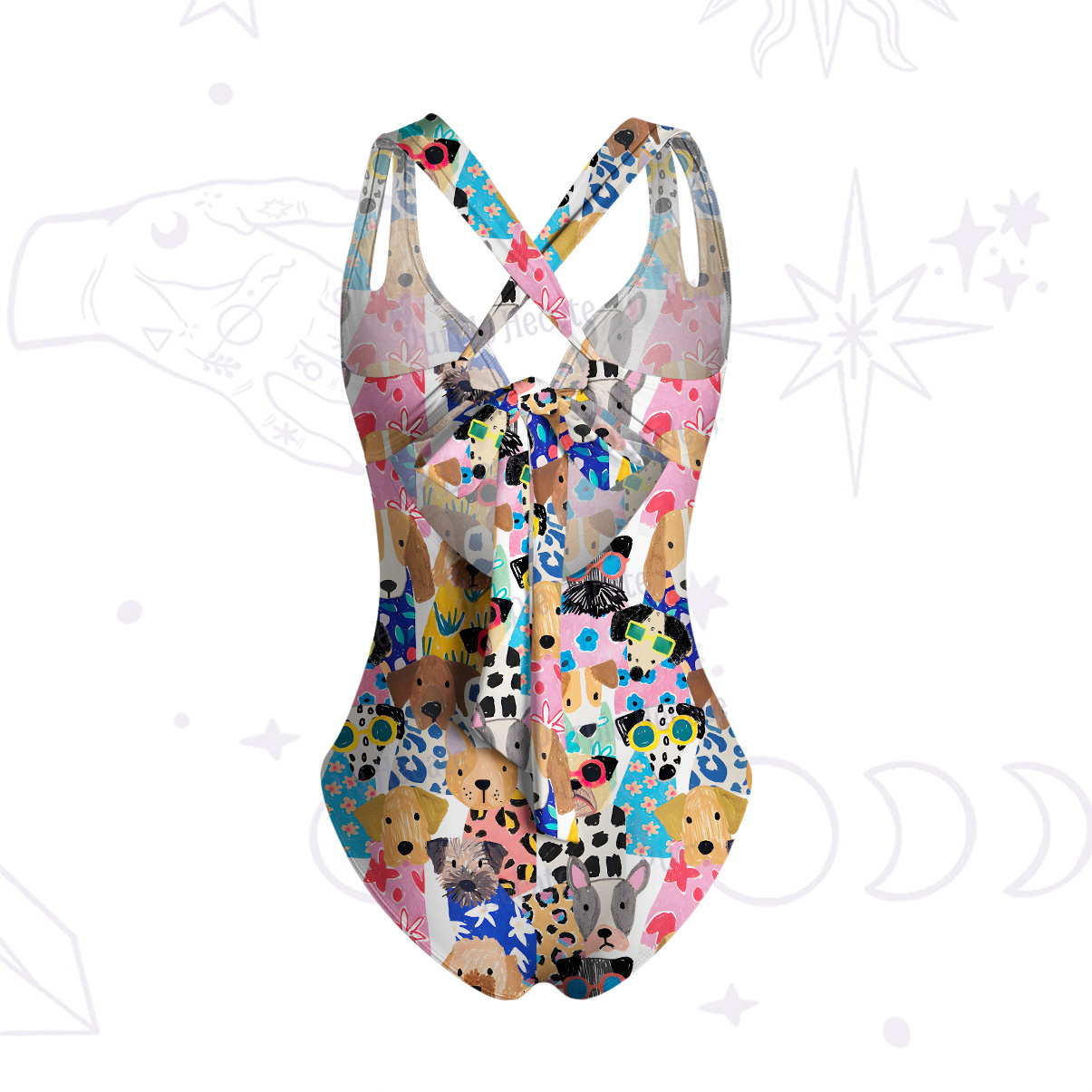 Purplehecate Puppy Parade One-Piece Swimsuit