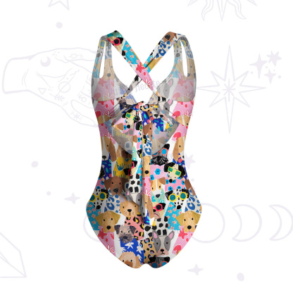 Purplehecate Puppy Parade One-Piece Swimsuit