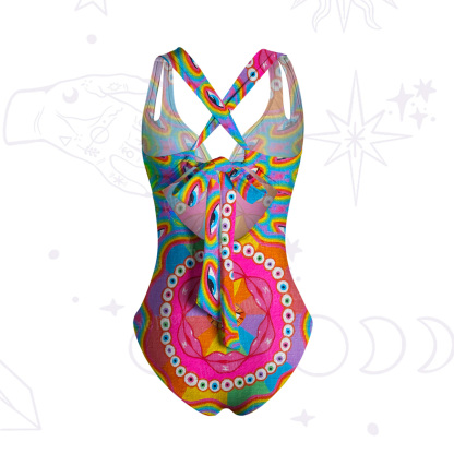 Purplehecate Chromatic Dreamwave One-Piece Swimsuit
