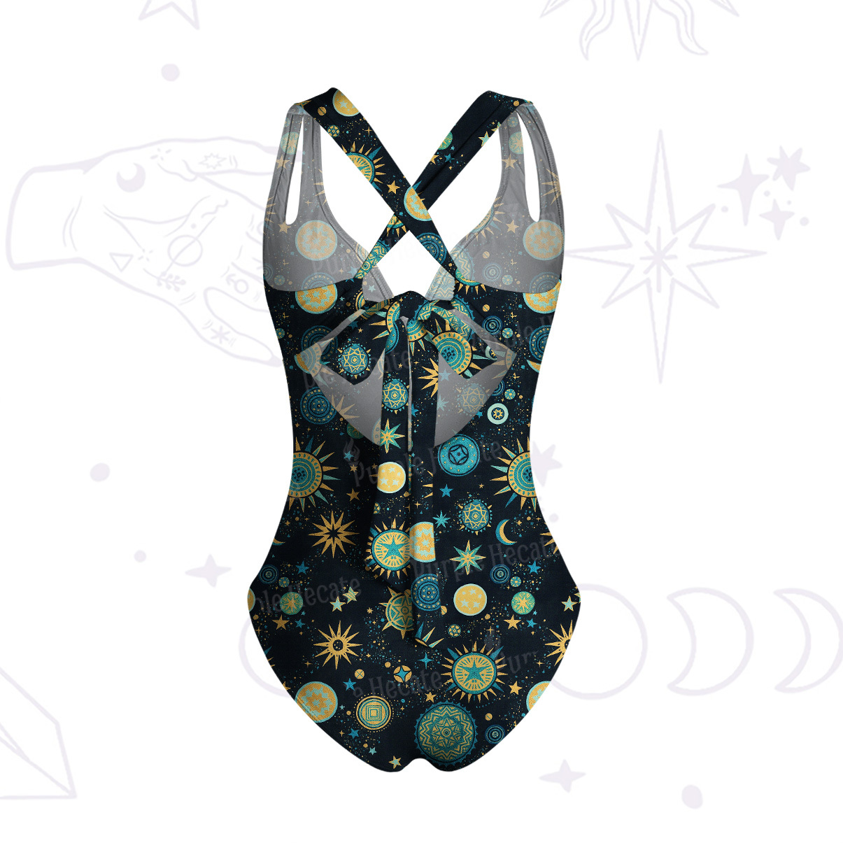 Purplehecate Starry Night One-Piece Swimsuit