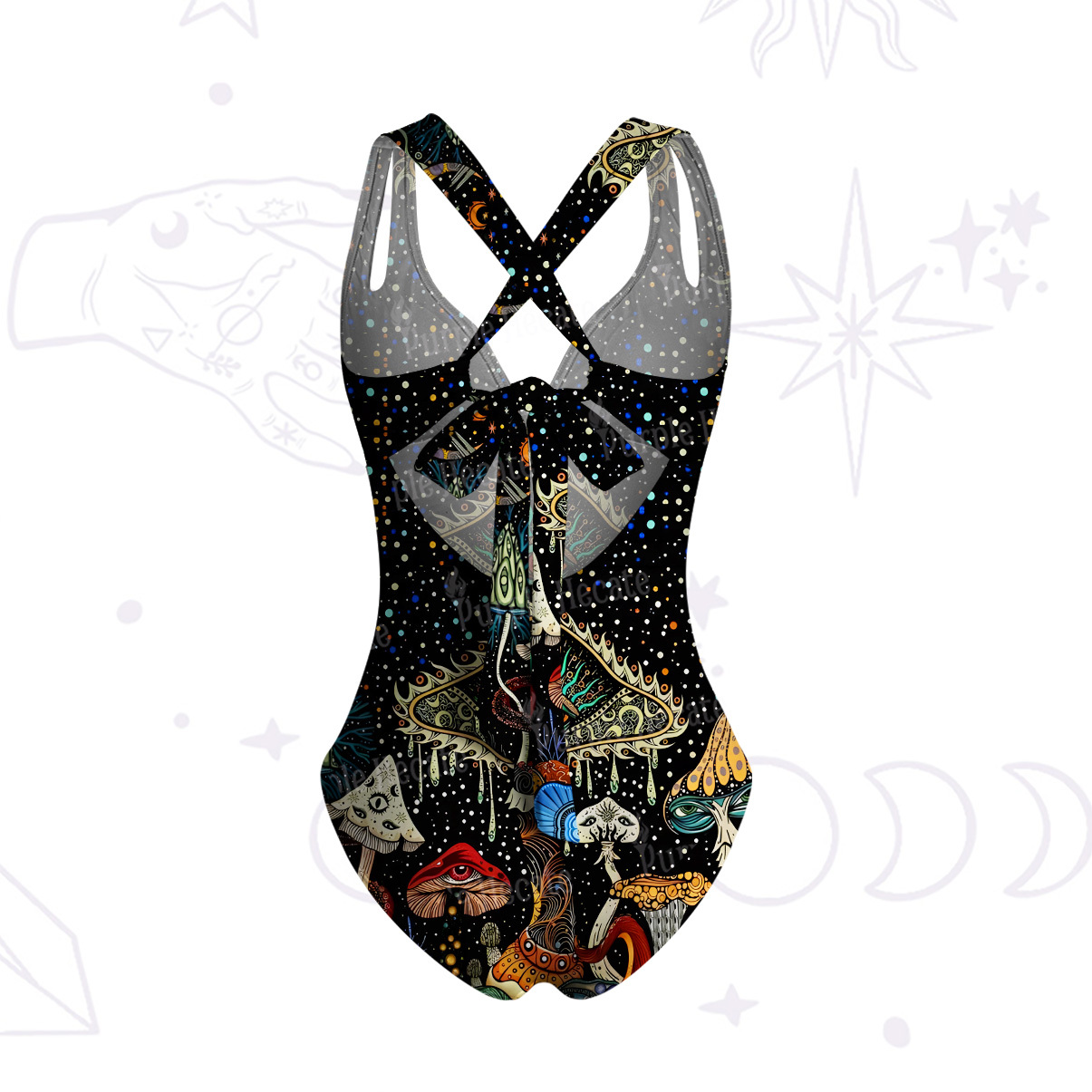 Purplehecate The Eyes of Nature One-Piece Swimsuit
