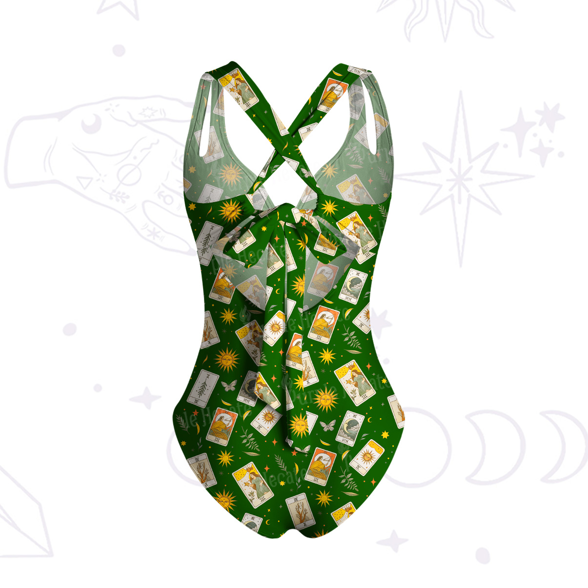 Purplehecate Tarot Garden One-Piece Swimsuit
