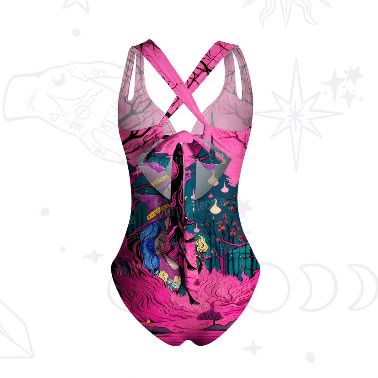 Purplehecate The Witch and Her Familia One-Piece Swimsuit
