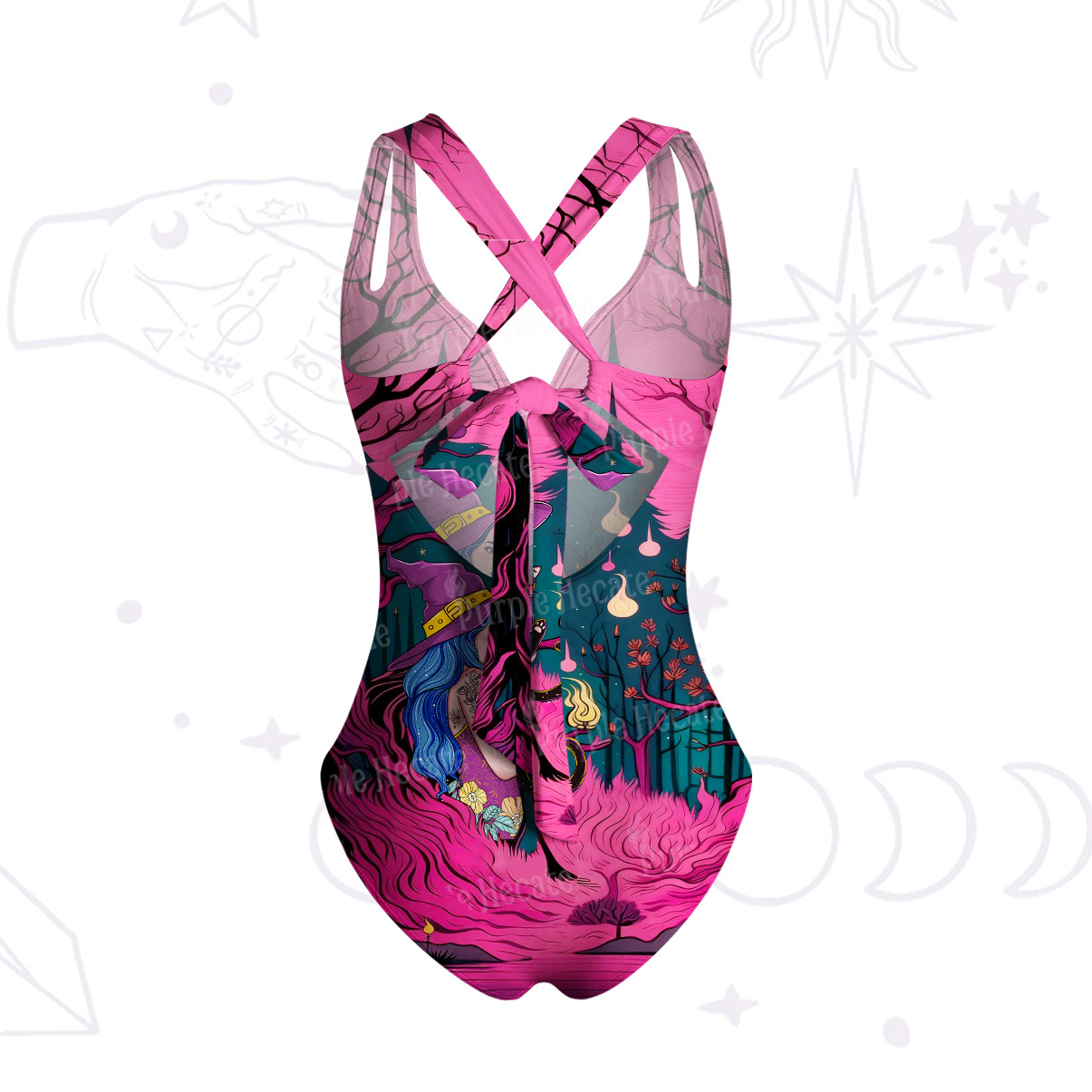 Purplehecate The Witch and Her Familia One-Piece Swimsuit