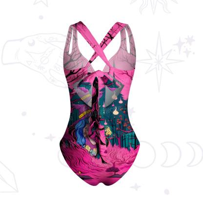 Purplehecate The Witch and Her Familia One-Piece Swimsuit