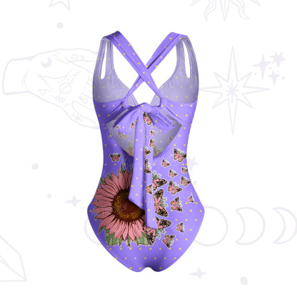 Purplehecate Enchanted Sunflower Garden One-Piece Swimsuit