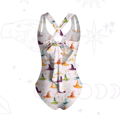 Purplehecate Witch Hat One-Piece Swimsuit