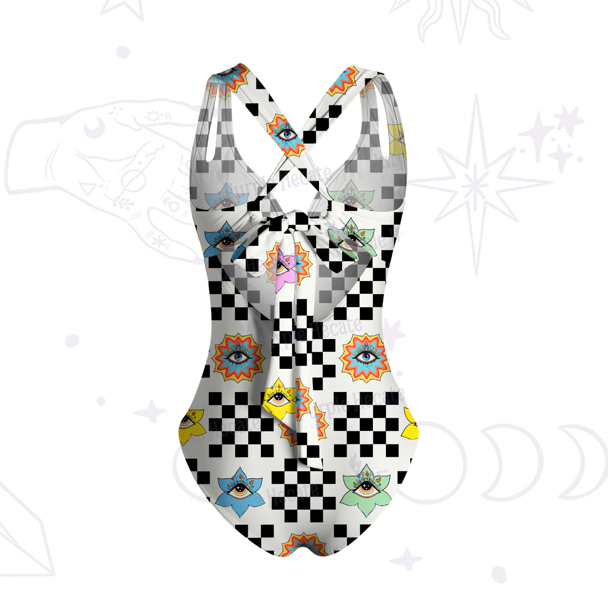 Purplehecate Witch's Garden Gaze One-Piece Swimsuit