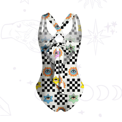 Purplehecate Witch's Garden Gaze One-Piece Swimsuit