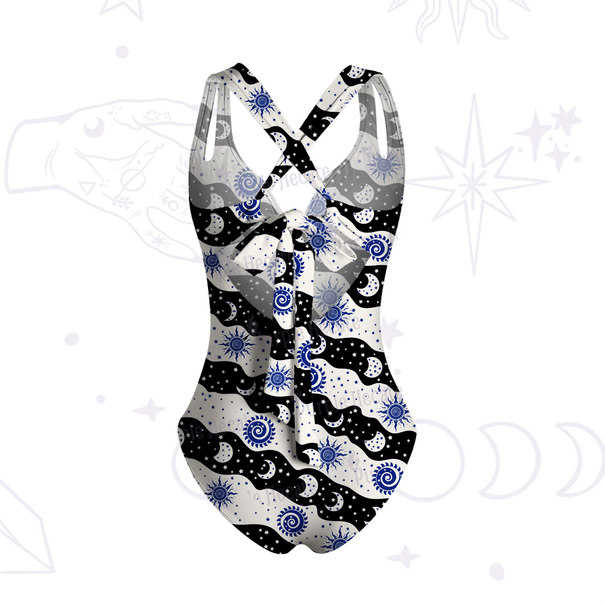 Purplehecate Starry Tides One-Piece Swimsuit