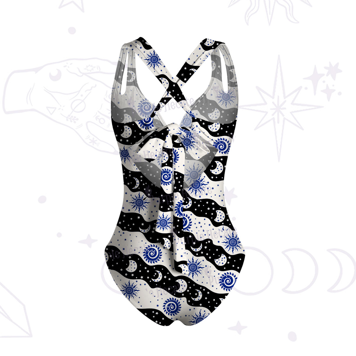 Purplehecate Starry Tides One-Piece Swimsuit