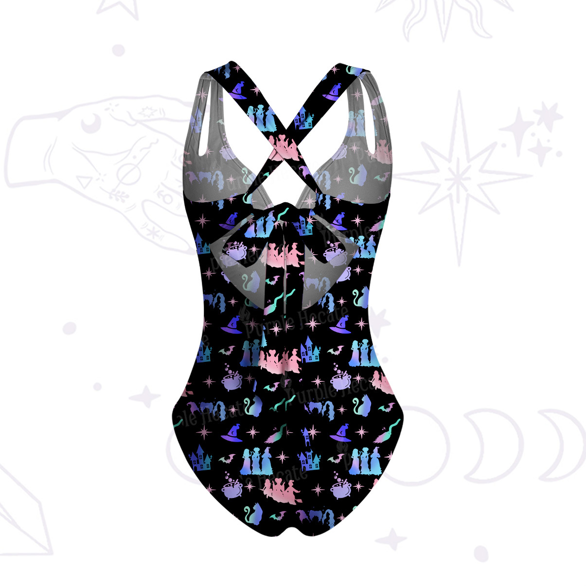 Purplehecate Spellbound Sisters One-Piece Swimsuit