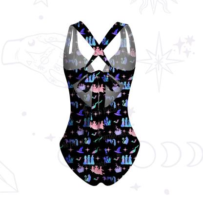Purplehecate Spellbound Sisters One-Piece Swimsuit