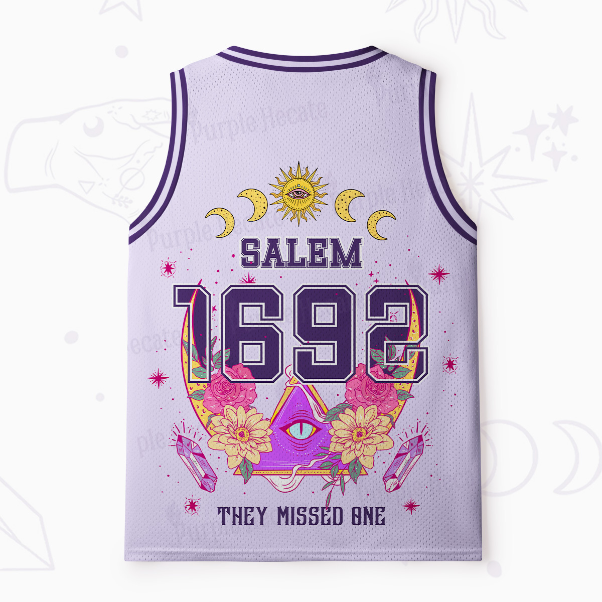Purplehecate Salem 1692 They Missed One Mesh Jersey Tank Top