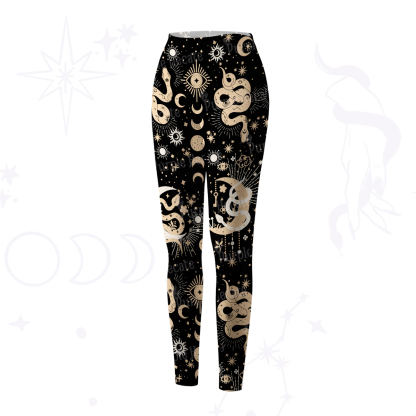 Purplehecate Divine Serpent Under the Moon Yoga Pants