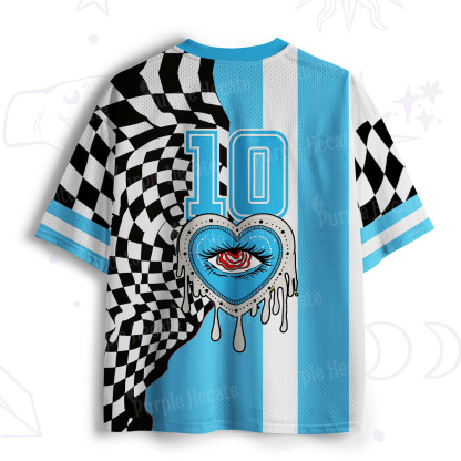 Purplehecate Trippy Heart Eye ARG Mesh Jersey
