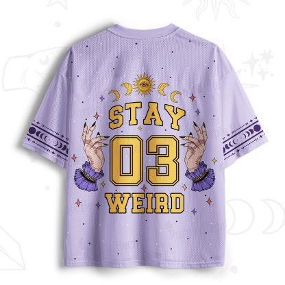 Purplehecate Stay Weird  Mesh Jersey